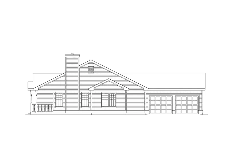 Country House Plan Right Elevation - Mayland Country Style Home 001D-0031 - Shop House Plans and More