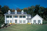 Colonial Windows And Dormers Complete This Southern Home
