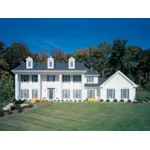 Colonial Windows And Dormers Complete This Southern Home