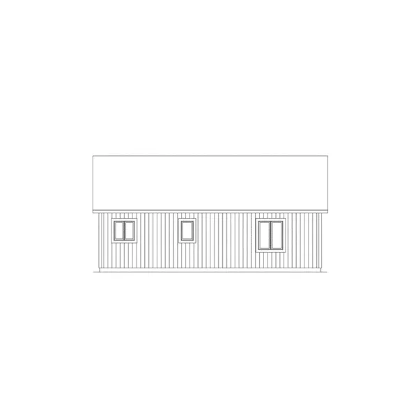 Vacation House Plan Rear Elevation - Provider I Ranch Cottage Home 001D-0039 - Shop House Plans and More