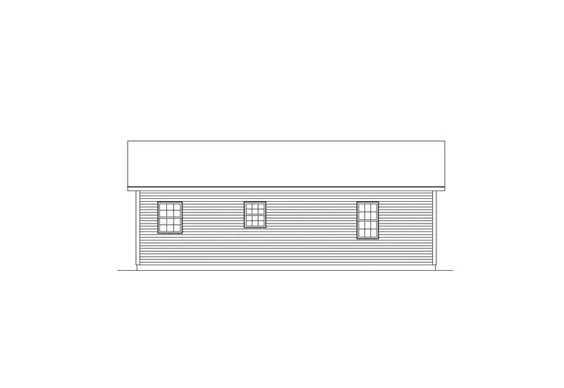 Rustic House Plan Rear Elevation - Provider II Country Ranch Home 001D-0040 - Shop House Plans and More