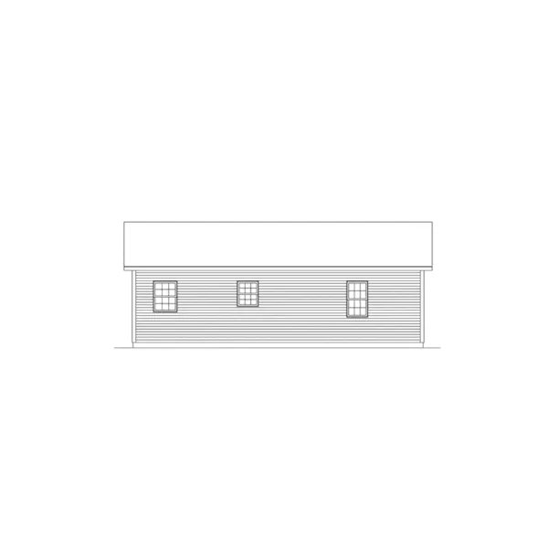 Country House Plan Rear Elevation - Provider II Country Ranch Home 001D-0040 - Shop House Plans and More