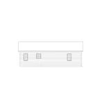 Ranch House Plan Rear Elevation - Grass Roots I Ranch Home 001D-0041 - Search House Plans and More