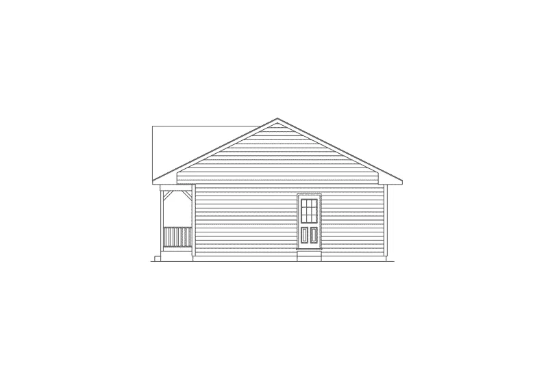 Ranch House Plan Right Elevation - Manchester Country Home 001D-0045 - Shop House Plans and More