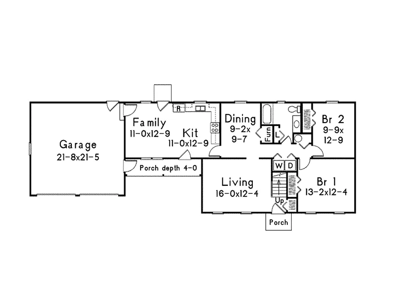 Country House Plan First Floor - Snug Harbor I Country Home 001D-0050 - Shop House Plans and More