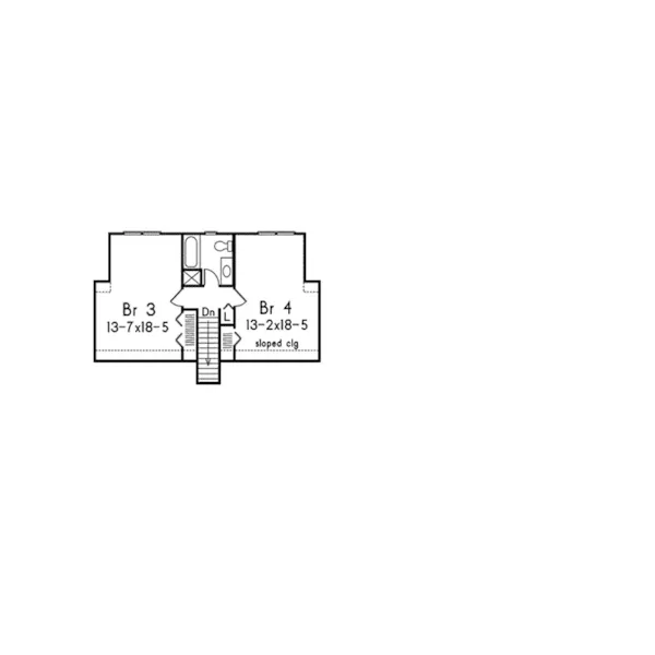 Country House Plan Second Floor - Snug Harbor II Ranch Home 001D-0051 - Shop House Plans and More