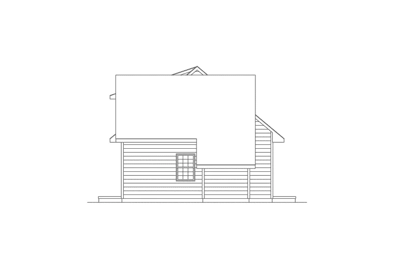 Country House Plan Left Elevation - Snug Harbor II Ranch Home 001D-0051 - Shop House Plans and More