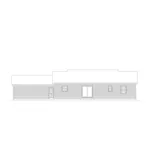 Country House Plan Rear Elevation - Saxony II Rustic Ranch Home 001D-0053 - Shop House Plans and More