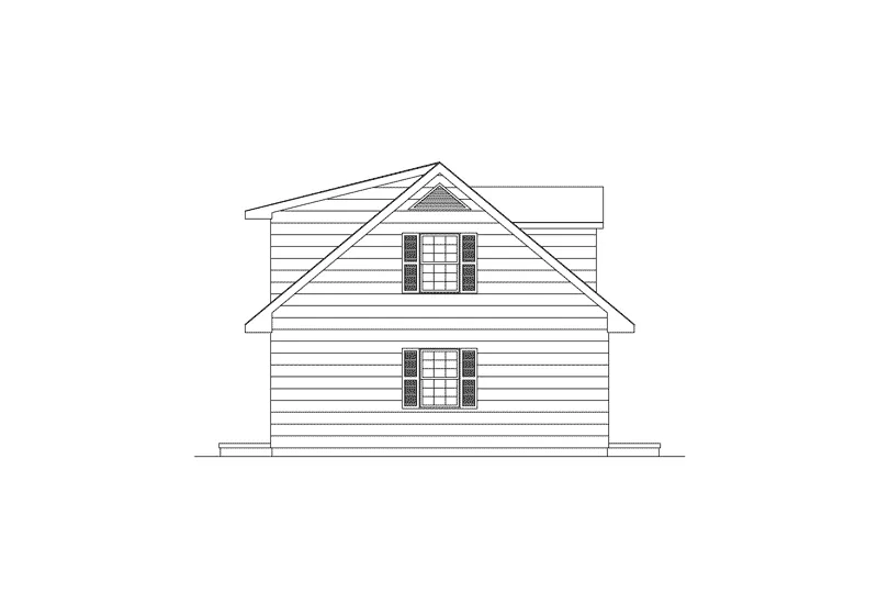 Vacation House Plan Left Elevation - Hatteras II Vacation Home 001D-0056 - Search House Plans and More