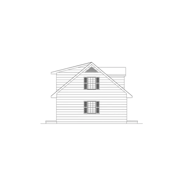 Country House Plan Left Elevation - Hatteras II Vacation Home 001D-0056 - Search House Plans and More