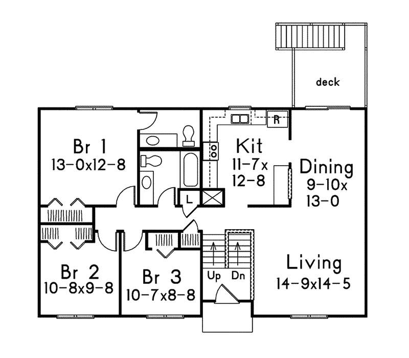 Mountain House Plan First Floor - Woodland I Rustic Mountain Home 001D-0057 - Shop House Plans and More