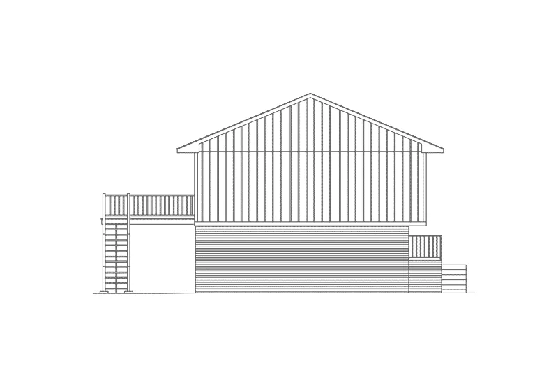 Mountain House Plan Left Elevation - Woodland I Rustic Mountain Home 001D-0057 - Shop House Plans and More