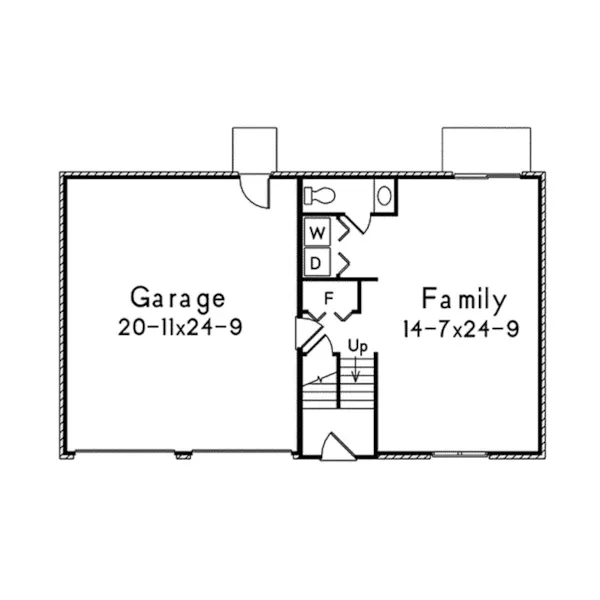 Mountain House Plan Lower Level Floor - Woodland I Rustic Mountain Home 001D-0057 - Shop House Plans and More