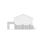 Country House Plan Left Elevation - Woodland II Split-Level Home 001D-0058 - Shop House Plans and More