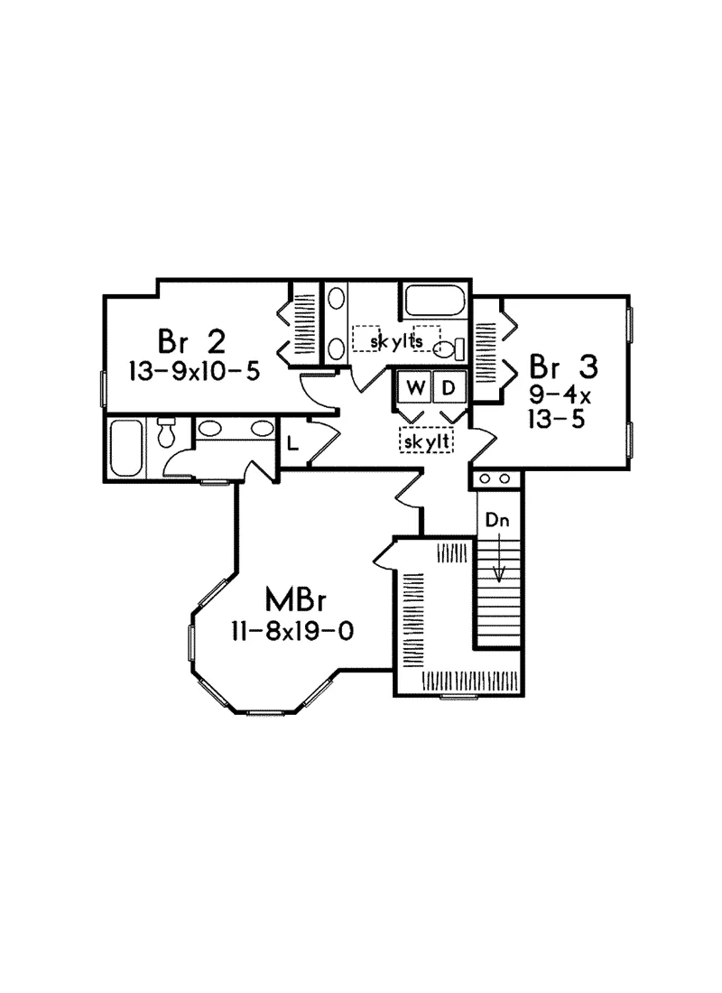 Farmhouse Plan Second Floor - Lexington Victorian Home 001D-0059 - Shop House Plans and More
