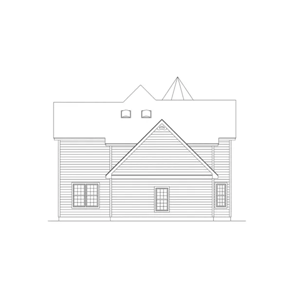 Victorian House Plan Rear Elevation - Lexington Victorian Home 001D-0059 - Shop House Plans and More