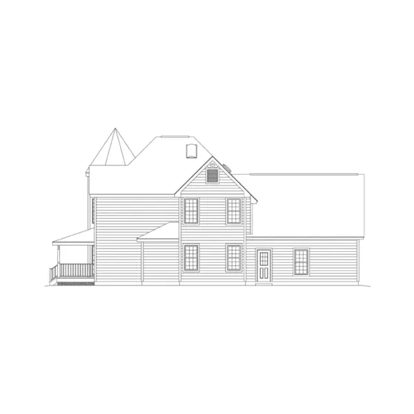 Victorian House Plan Right Elevation - Lexington Victorian Home 001D-0059 - Shop House Plans and More