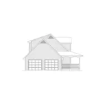 Country House Plan Left Elevation - Country Ranch Farmhouse 001D-0061 - Search House Plans and More