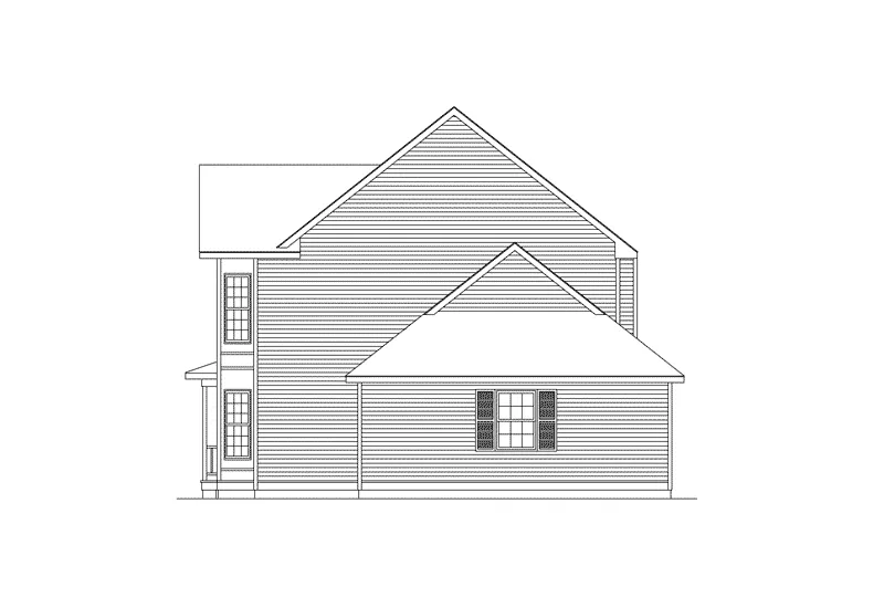 Craftsman House Plan Right Elevation - Charleston Country Farmhouse 001D-0064 - Search House Plans and More