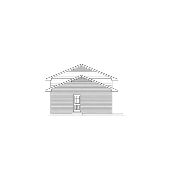 Ranch House Plan Left Elevation - Old Hickory Traditional Home 001D-0065 - Shop House Plans and More