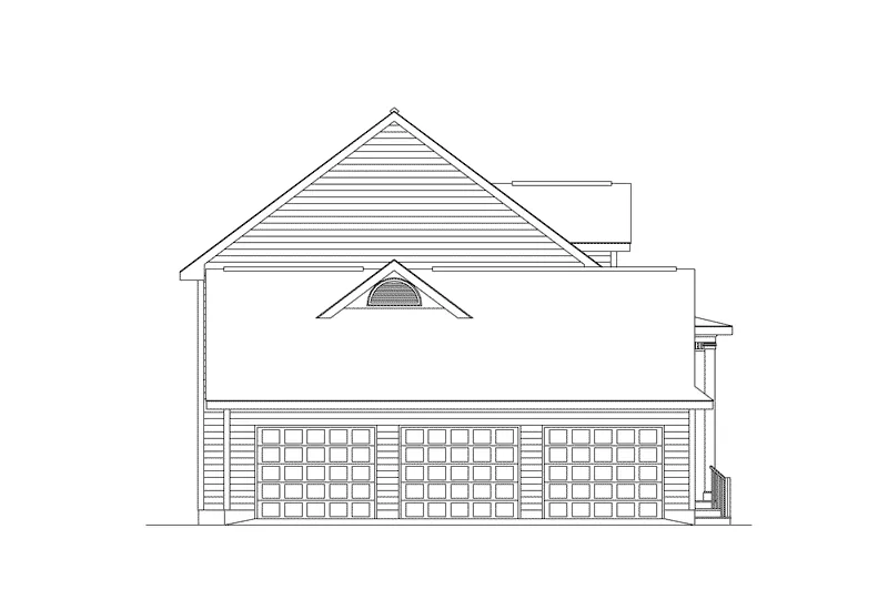 Southern House Plan Left Elevation - Belmont Country Home 001D-0066 - Search House Plans and More