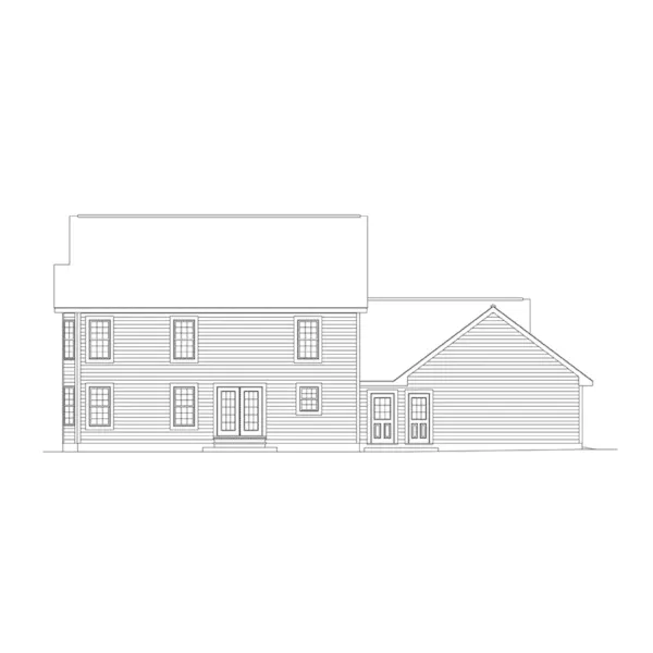 Southern House Plan Rear Elevation - Belmont Country Home 001D-0066 - Search House Plans and More