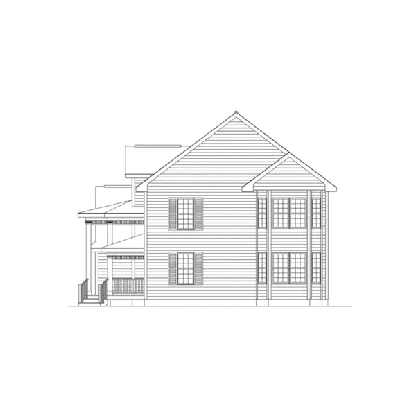 Southern House Plan Right Elevation - Belmont Country Home 001D-0066 - Search House Plans and More