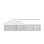 Ranch House Plan Left Elevation - Monteray Ranch Home 001D-0071 - Shop House Plans and More