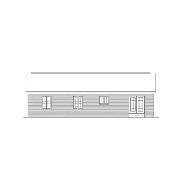 Ranch House Plan Rear Elevation - Monteray Ranch Home 001D-0071 - Shop House Plans and More