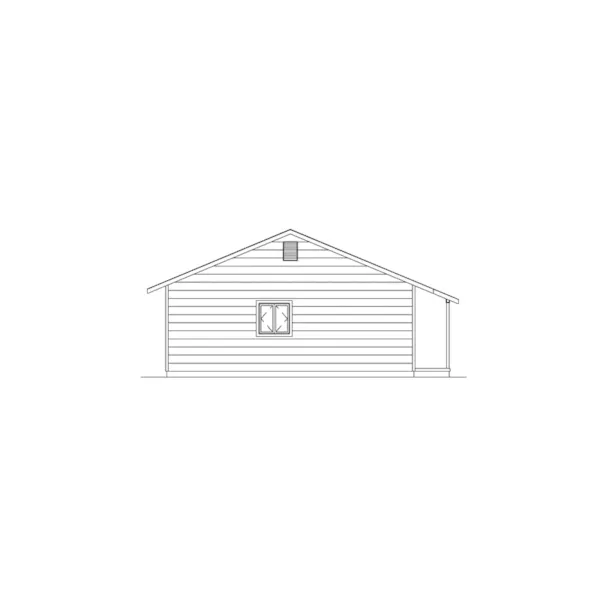 Cabin & Cottage House Plan Left Elevation - Burlington II Country Home 001D-0073 - Search House Plans and More