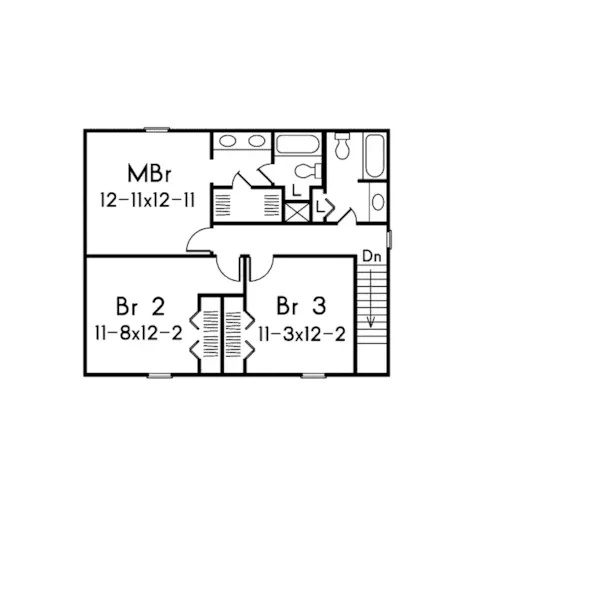 Country House Plan Second Floor - Country Charm I Two-Story Home 001D-0074 - Search House Plans and More