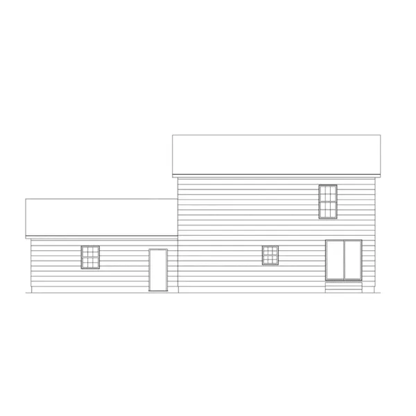 Country House Plan Rear Elevation - Country Charm I Two-Story Home 001D-0074 - Search House Plans and More