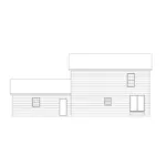 Country House Plan Rear Elevation - Country Charm I Two-Story Home 001D-0074 - Search House Plans and More