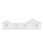 Vacation House Plan Rear Elevation - Cambridge Ranch Vacation Home 001D-0076 - Search House Plans and More