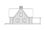 Waterfront House Plan Rear Elevation - Grandview A-Frame Home 001D-0077 - Search House Plans and More