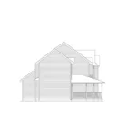 Southern House Plan Left Elevation - Williamsburg Southern Home 001D-0078 - Shop House Plans and More