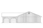 Ranch House Plan Right Elevation - Sienna Contemporary Ranch Home 001D-0083 - Shop House Plans and More