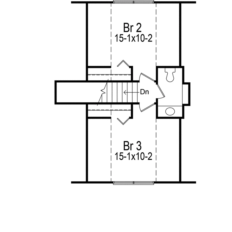 Beach & Coastal House Plan Second Floor - Woodbridge A-Frame Cottage Home 001D-0086 - Shop House Plans and More