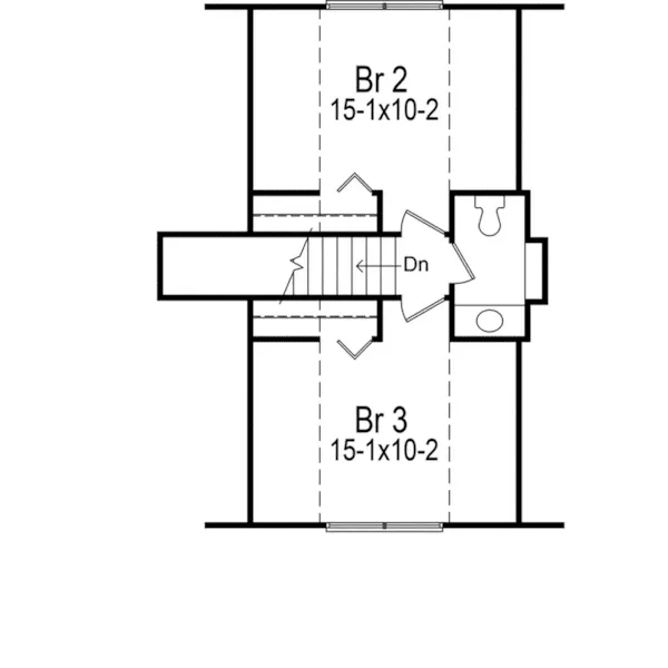 Country House Plan Second Floor - Woodbridge A-Frame Cottage Home 001D-0086 - Shop House Plans and More