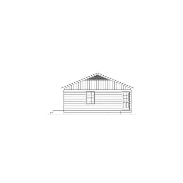 Cabin & Cottage House Plan Right Elevation - Oakland Small Home 001D-0089 - Shop House Plans and More