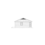 Ranch House Plan Right Elevation - Woodcrest Ranch Home 001D-0090 - Shop House Plans and More