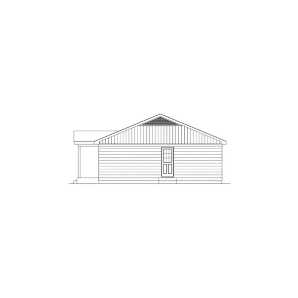 Ranch House Plan Right Elevation - Ashland Ranch Home 001D-0091 - Search House Plans and More