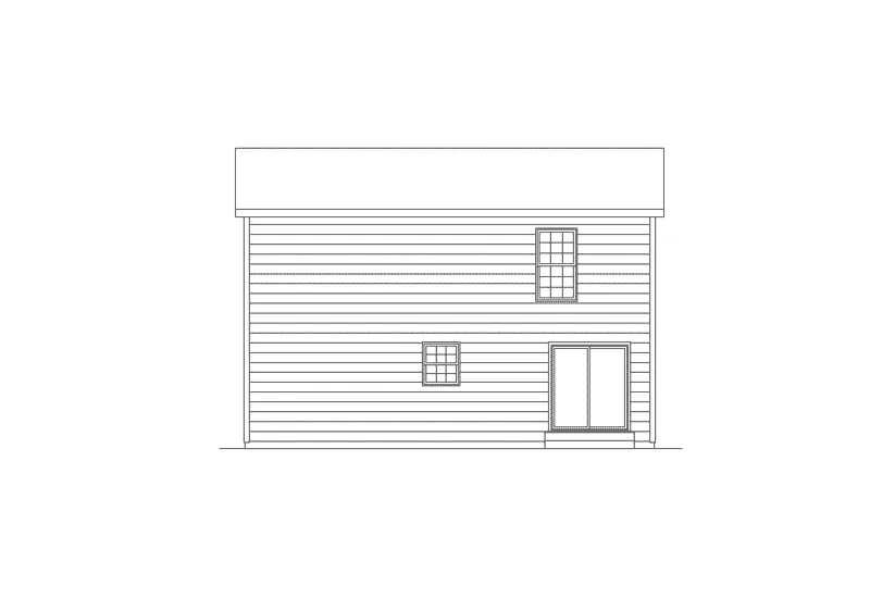 Country House Plan Rear Elevation - Rushville Traditional Home 001D-0092 - Shop House Plans and More