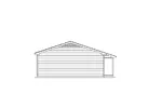 Ranch House Plan Left Elevation - Green Crossing Ranch Home 001D-0093 - Search House Plans and More