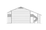 Colonial House Plan Left Elevation - Villager I Two-Story Fourplex 001D-0094 - Shop House Plans and More