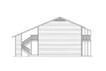 Colonial House Plan Right Elevation - Villager I Two-Story Fourplex 001D-0094 - Shop House Plans and More