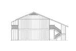 Multi-Family House Plan Left Elevation - Villager II Fourplex 001D-0095 - Shop House Plans and More
