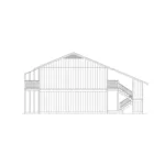 Colonial House Plan Left Elevation - Villager II Fourplex 001D-0095 - Shop House Plans and More