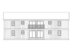 Multi-Family House Plan Rear Elevation - Villager II Fourplex 001D-0095 - Shop House Plans and More
