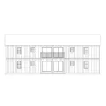 Colonial House Plan Rear Elevation - Villager II Fourplex 001D-0095 - Shop House Plans and More